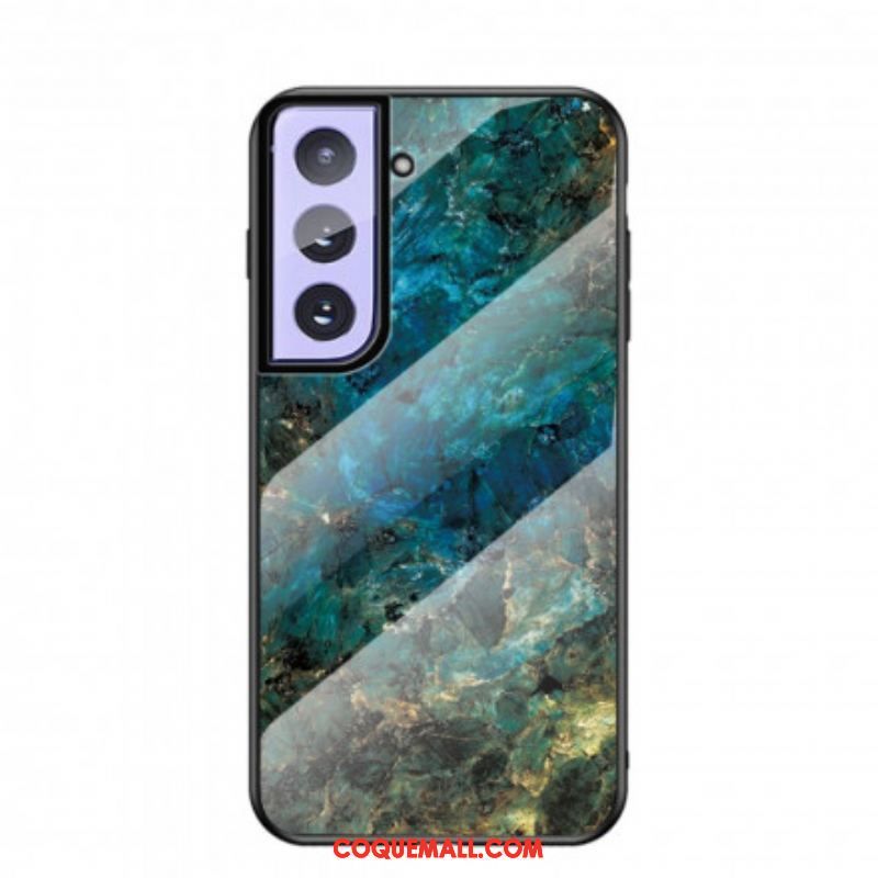 Coque Samsung Galaxy S21 5G Verre Trempé Marble Colors