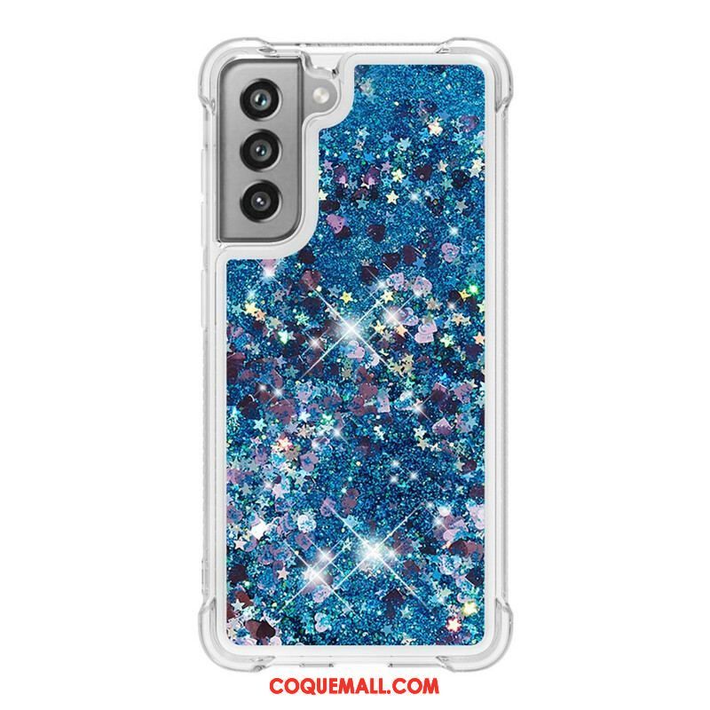 Coque Samsung Galaxy S21 FE Désires Paillettes