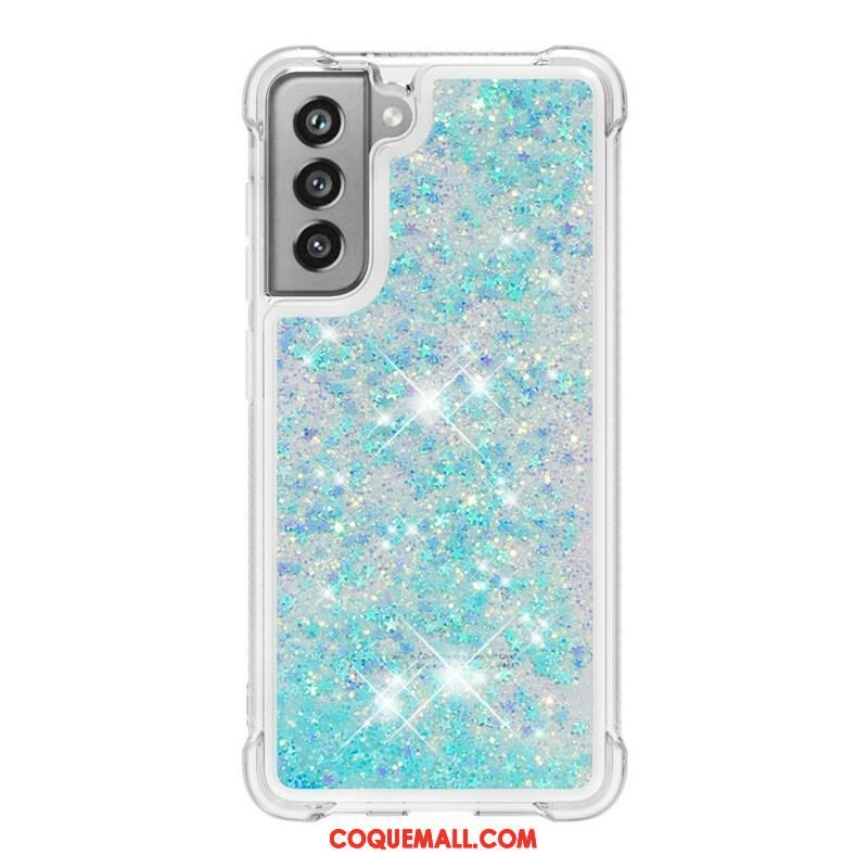 Coque Samsung Galaxy S21 FE Désires Paillettes