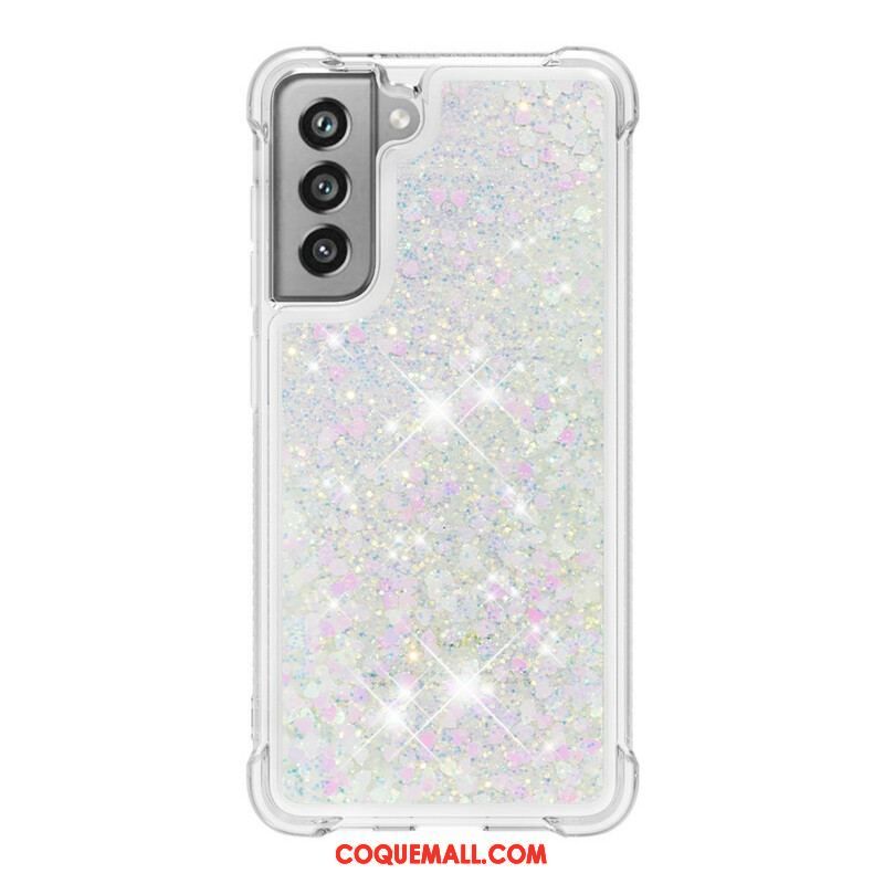 Coque Samsung Galaxy S21 FE Désires Paillettes