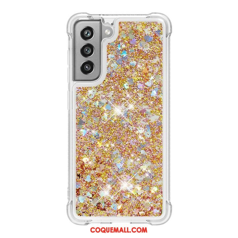 Coque Samsung Galaxy S21 FE Désires Paillettes