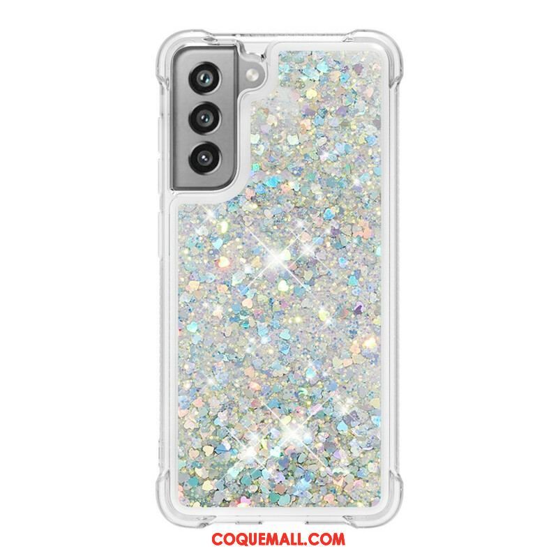 Coque Samsung Galaxy S21 FE Désires Paillettes