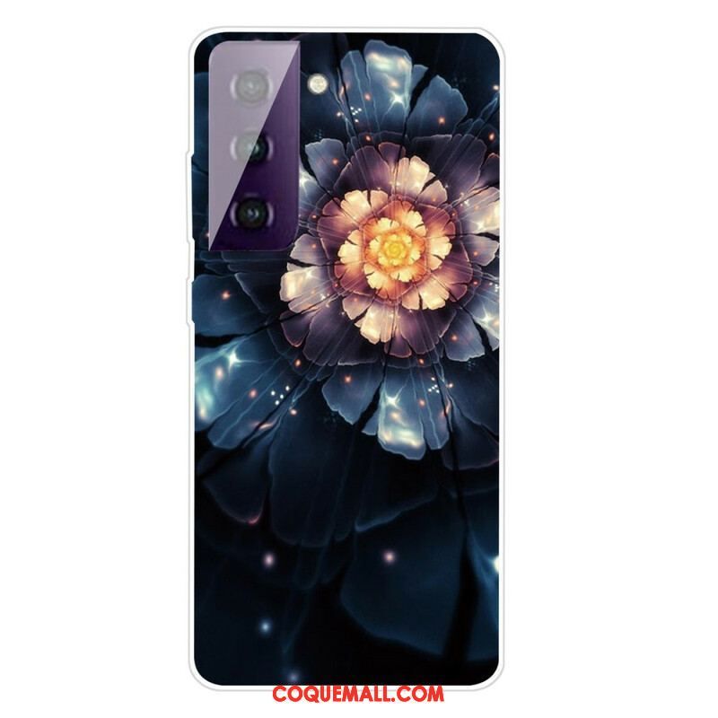 Coque Samsung Galaxy S21 FE Flexible Fleurs