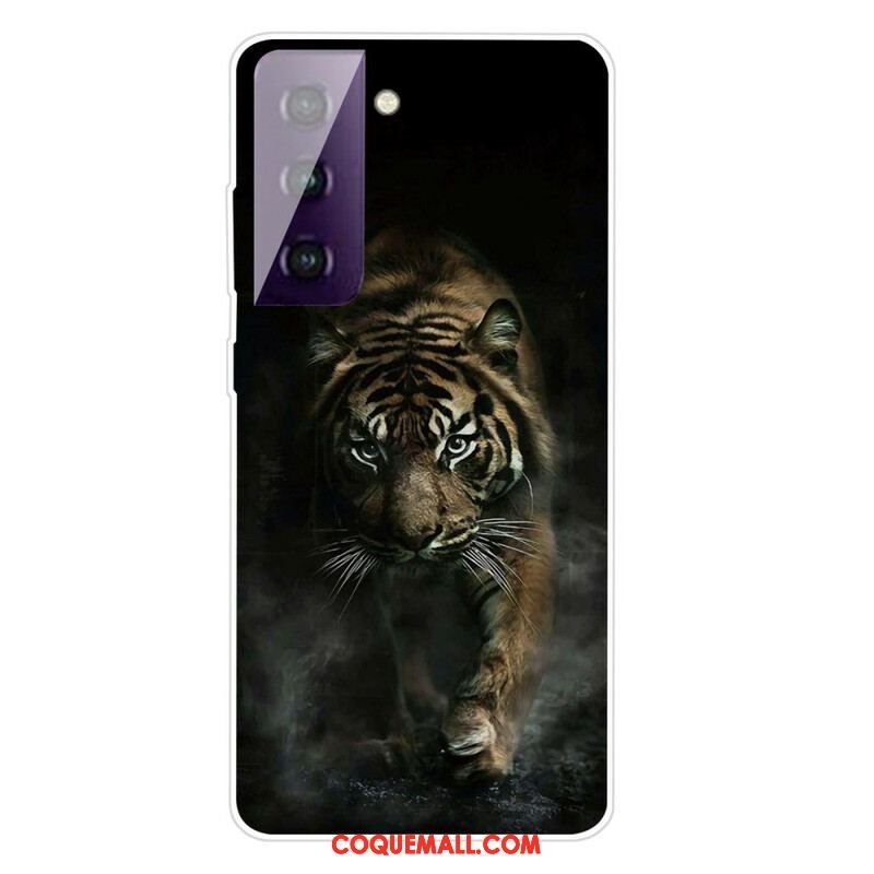 Coque Samsung Galaxy S21 FE Flexible Tigre