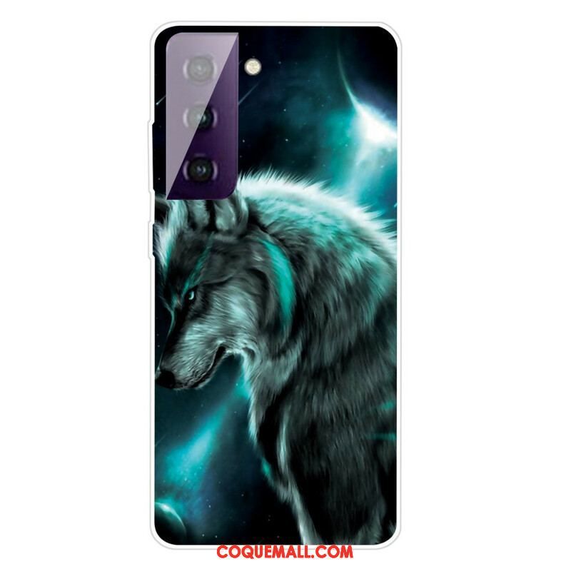 Coque Samsung Galaxy S21 FE Loup Royal