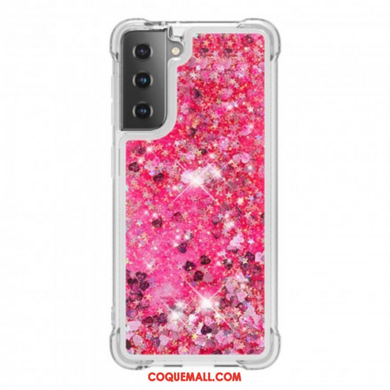 Coque Samsung Galaxy S21 Plus 5G Désires Paillettes