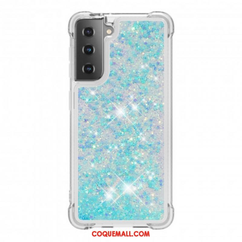 Coque Samsung Galaxy S21 Plus 5G Désires Paillettes