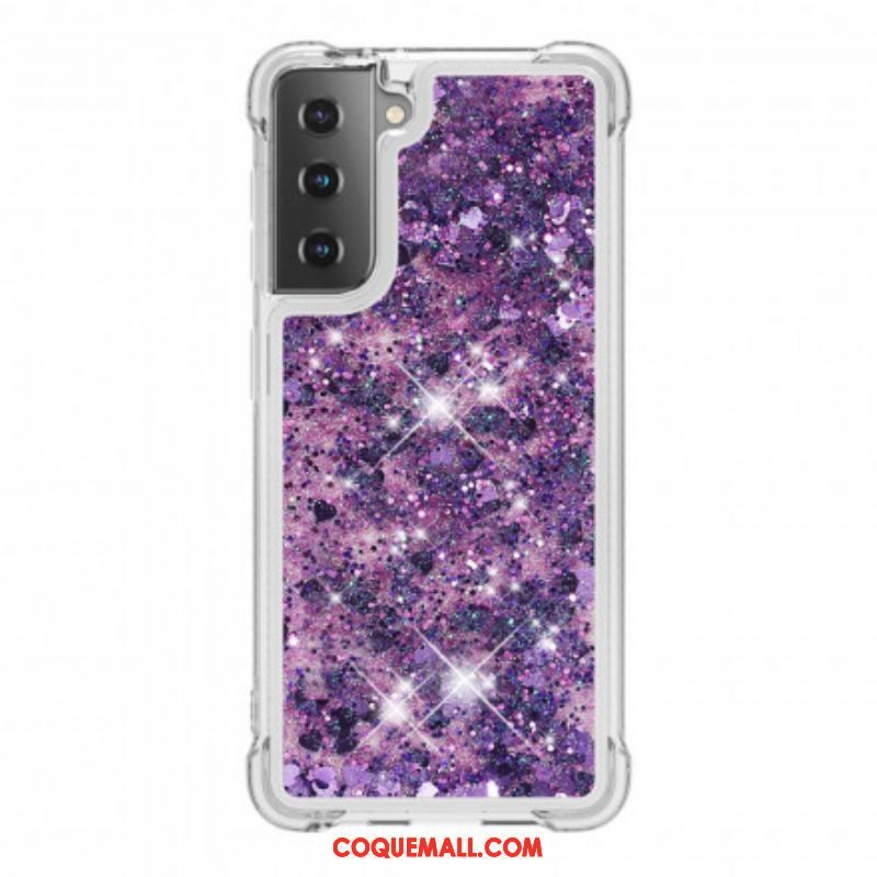 Coque Samsung Galaxy S21 Plus 5G Désires Paillettes