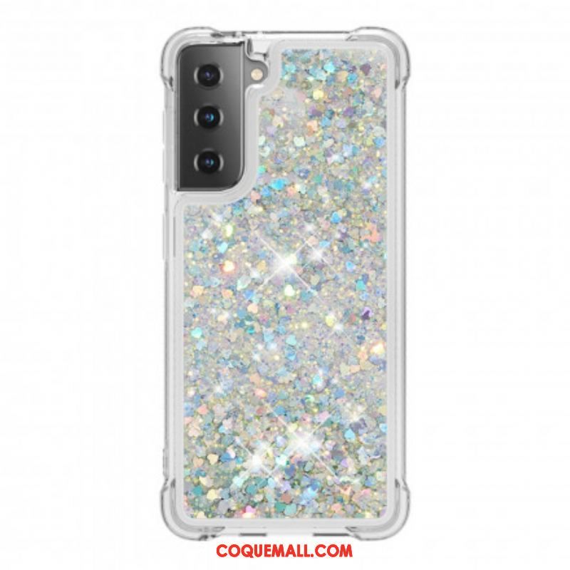 Coque Samsung Galaxy S21 Plus 5G Désires Paillettes