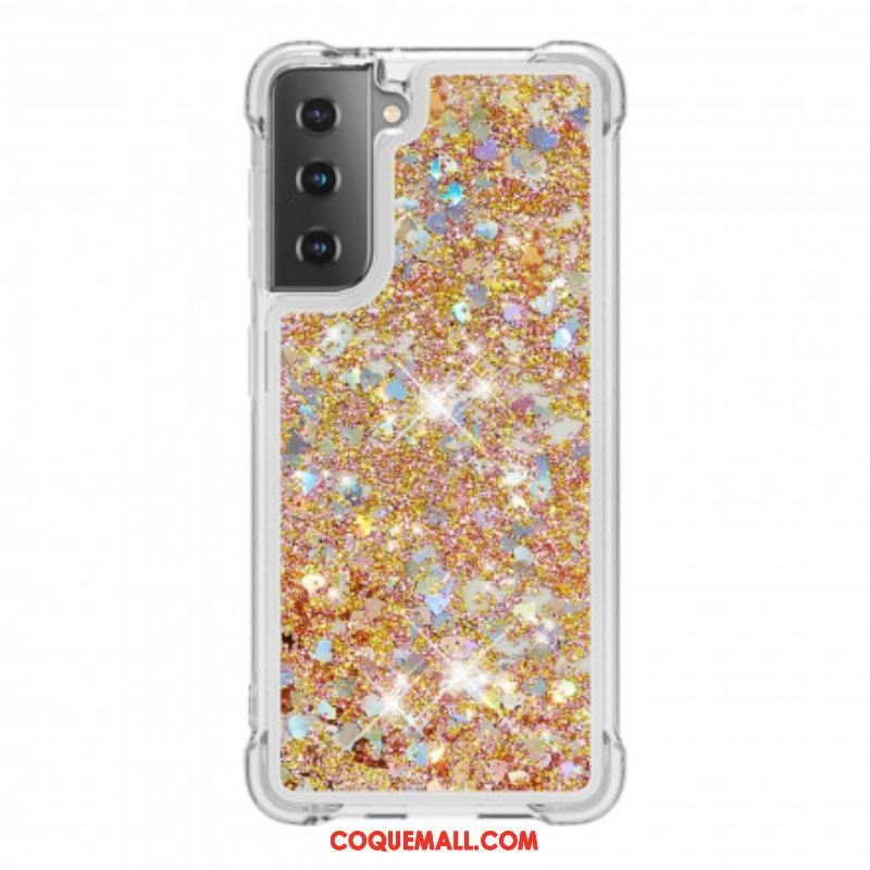 Coque Samsung Galaxy S21 Plus 5G Désires Paillettes