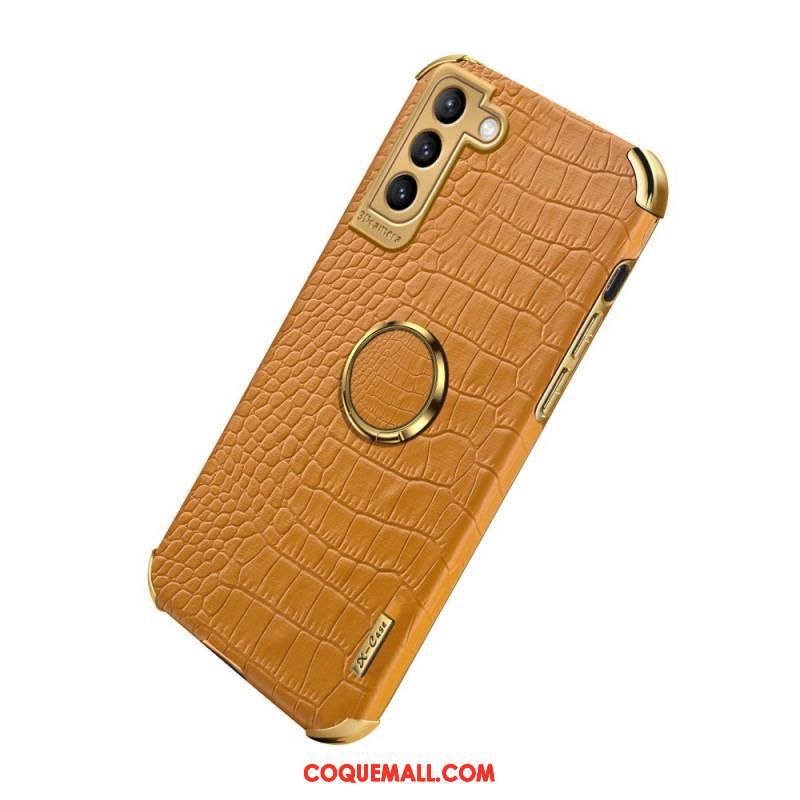 Coque Samsung Galaxy S21 Plus 5G X-CASE Effet Peau Crocodile