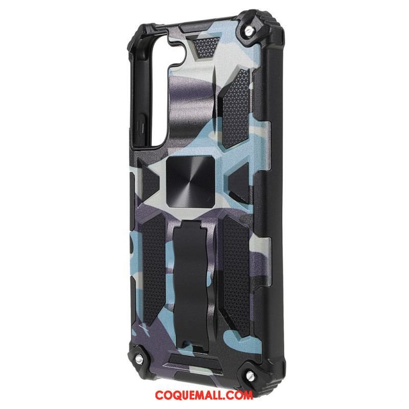 Coque Samsung Galaxy S22 5G Camouflage Support Amovible