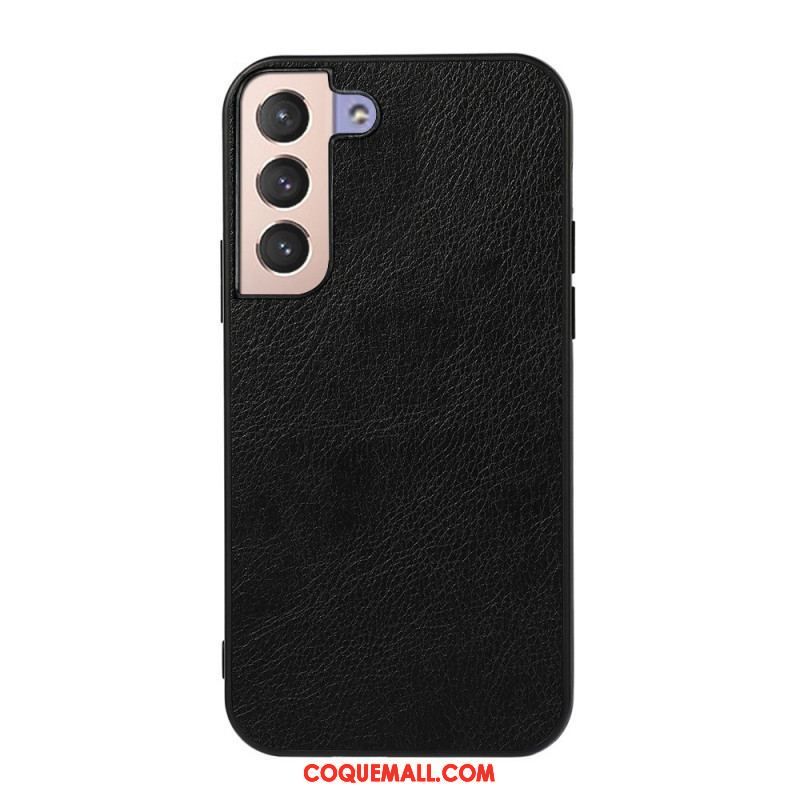 Coque Samsung Galaxy S22 5G Effet Cuir Litchi