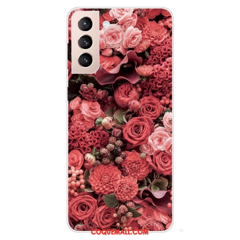 Coque Samsung Galaxy S22 5G Fleurs Roses