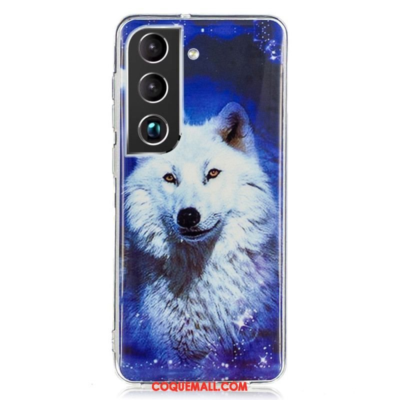 Coque Samsung Galaxy S22 5G Loup Fluorescente