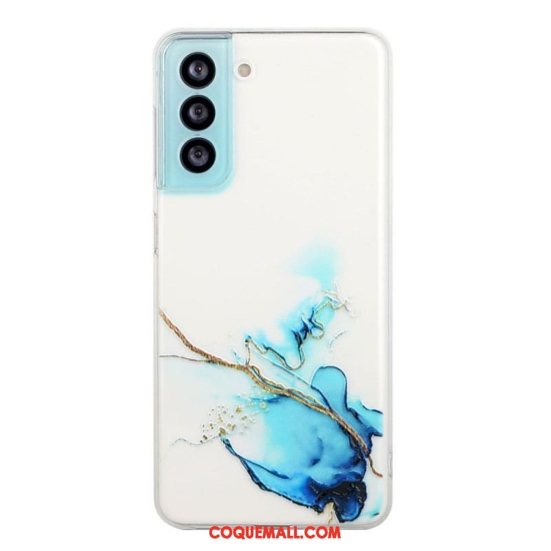 Coque Samsung Galaxy S22 5G Silicone Effet Marbré