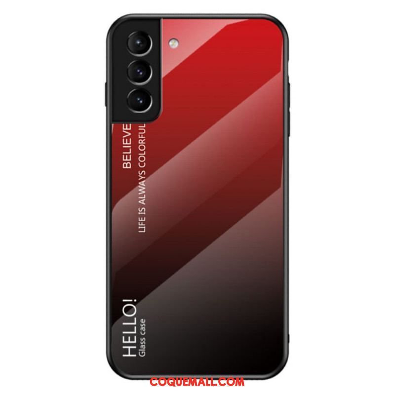 Coque Samsung Galaxy S22 5G Verre Trempé Hello