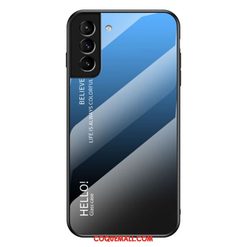 Coque Samsung Galaxy S22 5G Verre Trempé Hello