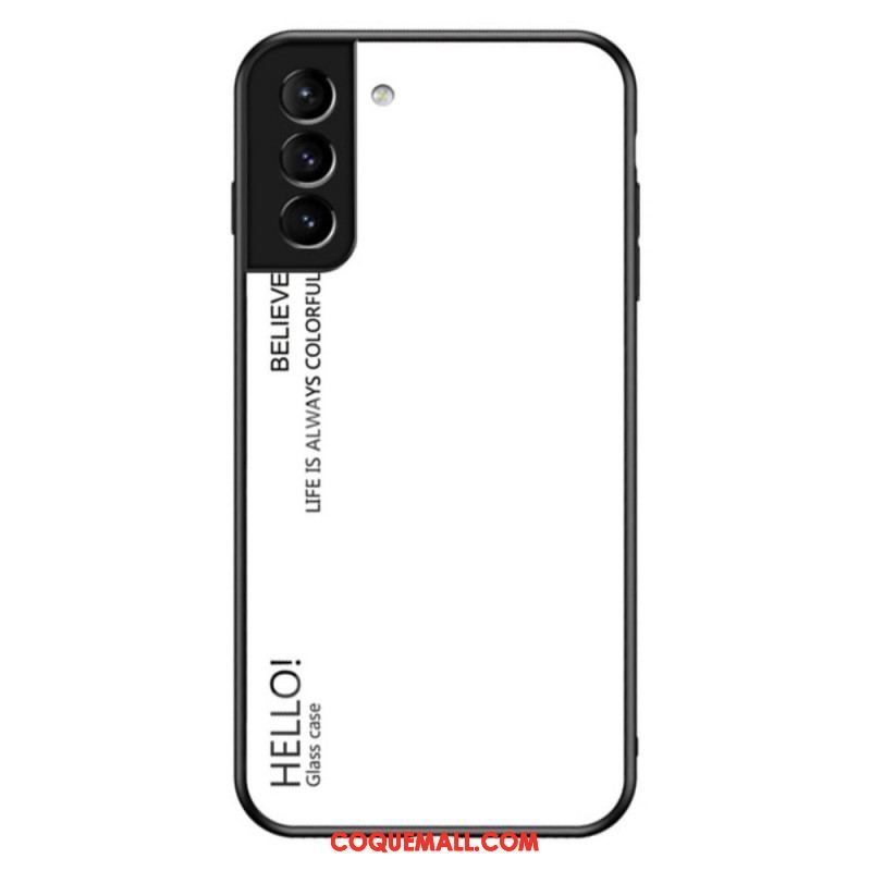 Coque Samsung Galaxy S22 Plus 5G Verre Trempé Hello