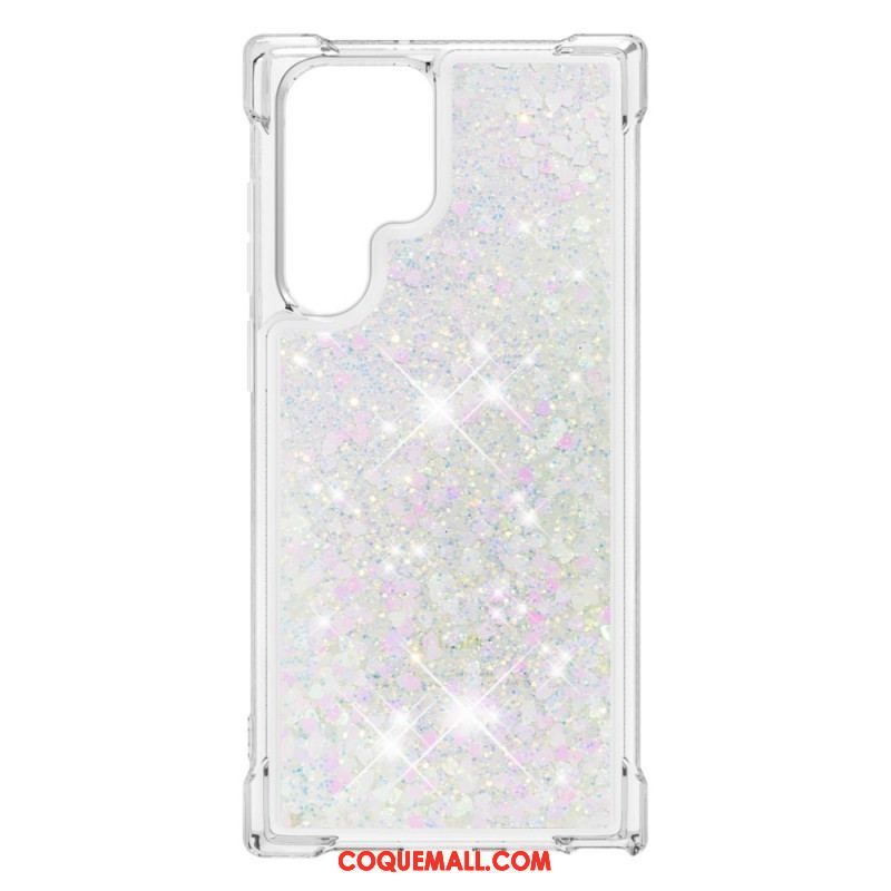 Coque Samsung Galaxy S22 Ultra 5G Désires Paillettes