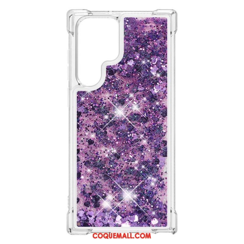 Coque Samsung Galaxy S22 Ultra 5G Désires Paillettes