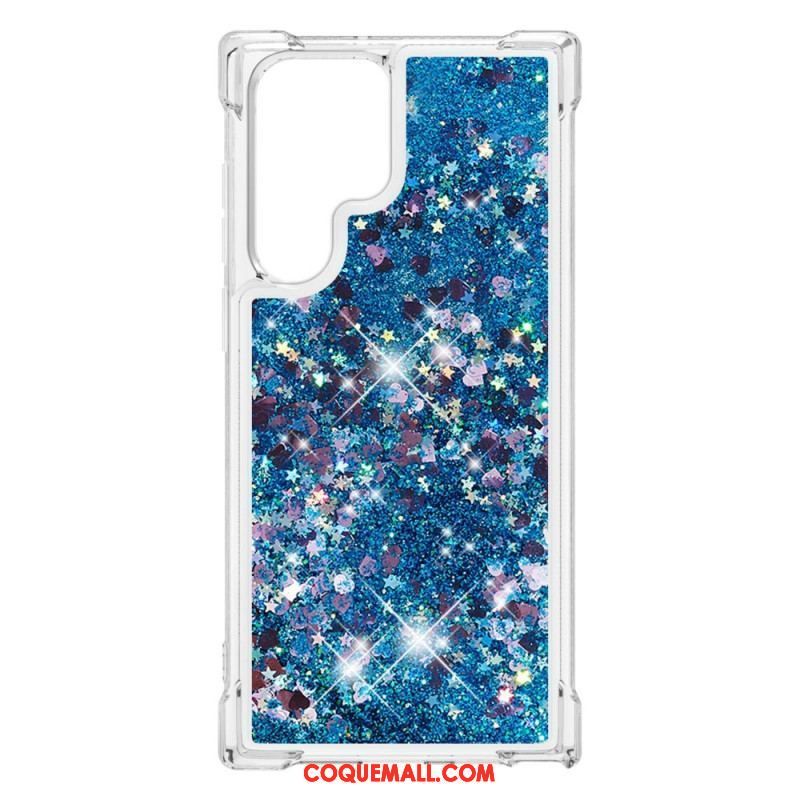 Coque Samsung Galaxy S22 Ultra 5G Désires Paillettes