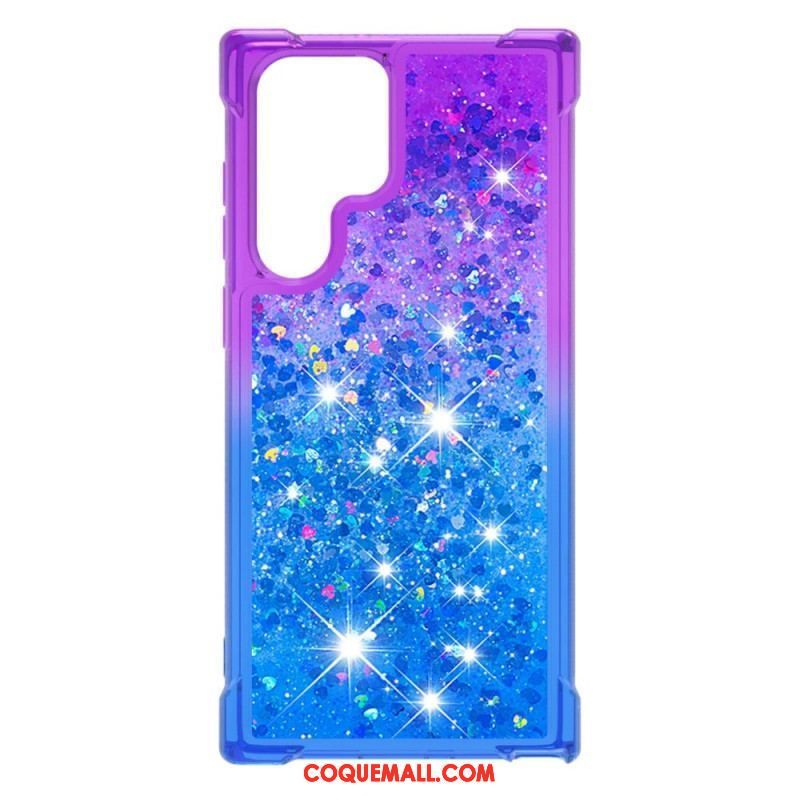 Coque Samsung Galaxy S22 Ultra 5G Paillettes Colors