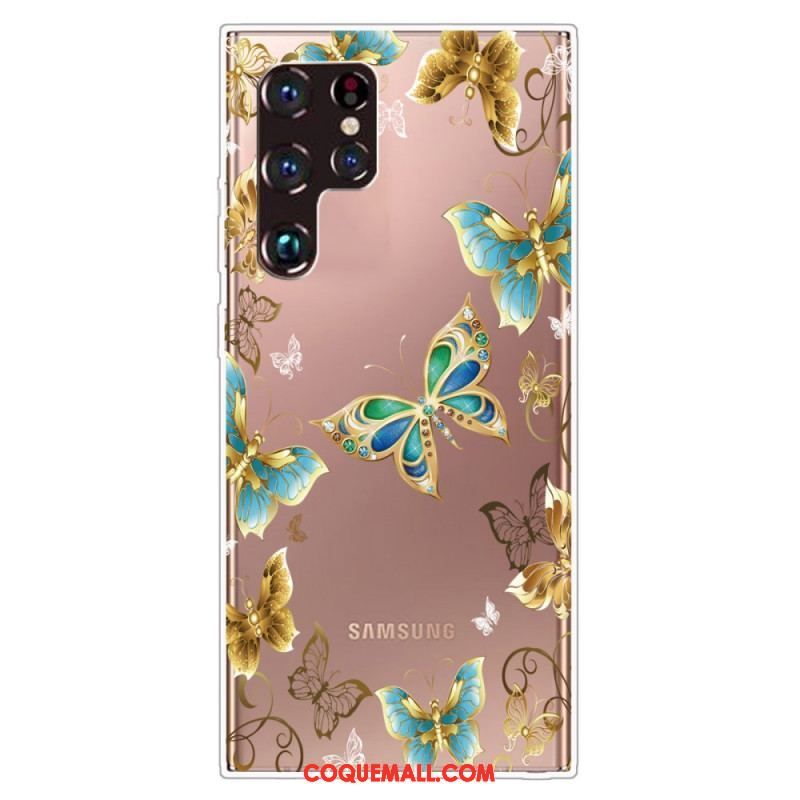 Coque Samsung Galaxy S22 Ultra 5G Papillons Design