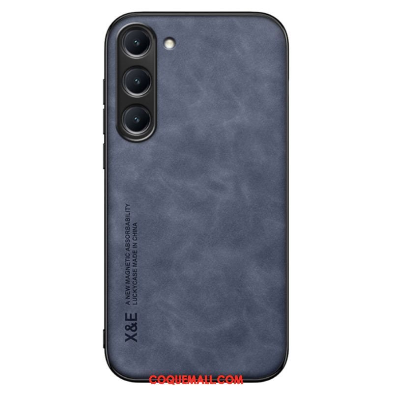 Coque Samsung Galaxy S23 5G Cuir Effet Cuir X&E