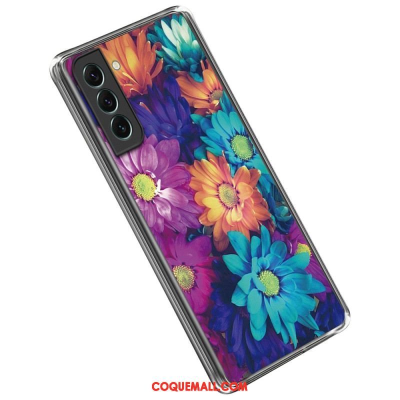 Coque Samsung Galaxy S23 5G Flexible Fleurs