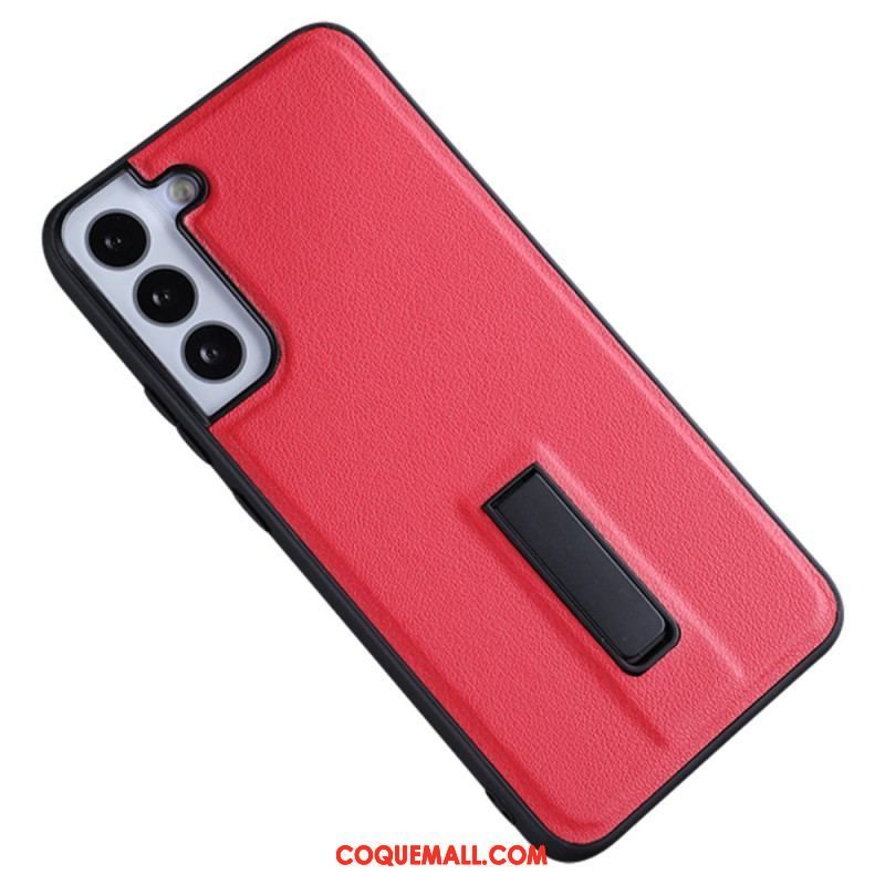 Coque Samsung Galaxy S23 Plus 5G Simili Cuir avec Support