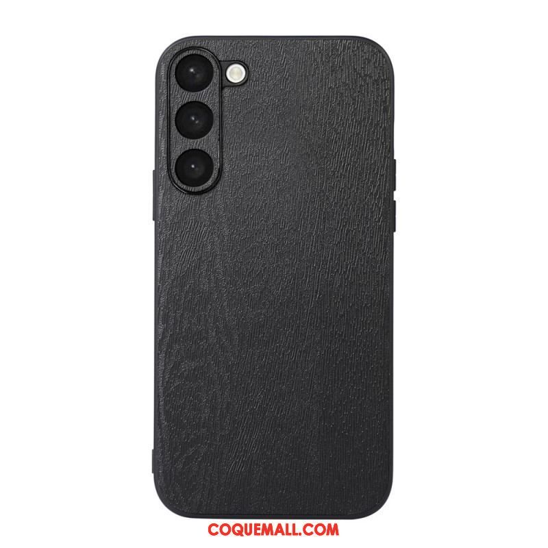 Coque Samsung Galaxy S23 Plus 5G Style Cuir Effet Bois