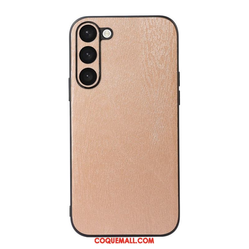 Coque Samsung Galaxy S23 Plus 5G Style Cuir Effet Bois