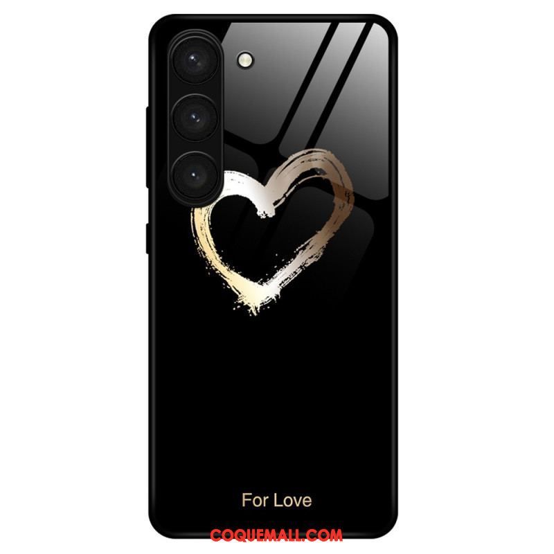 Coque Samsung Galaxy S23 Plus 5G Verre Trempé Coeur