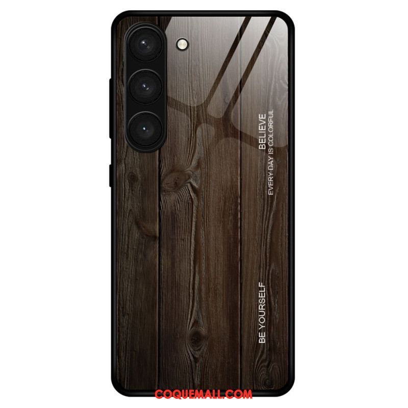 Coque Samsung Galaxy S23 Plus 5G Verre Trempé Design Bois