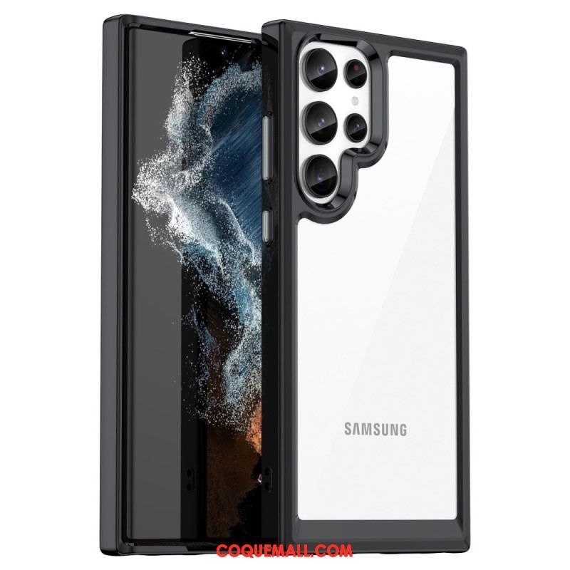 Coque Samsung Galaxy S23 Ultra 5G Hybride Rebords Colorés