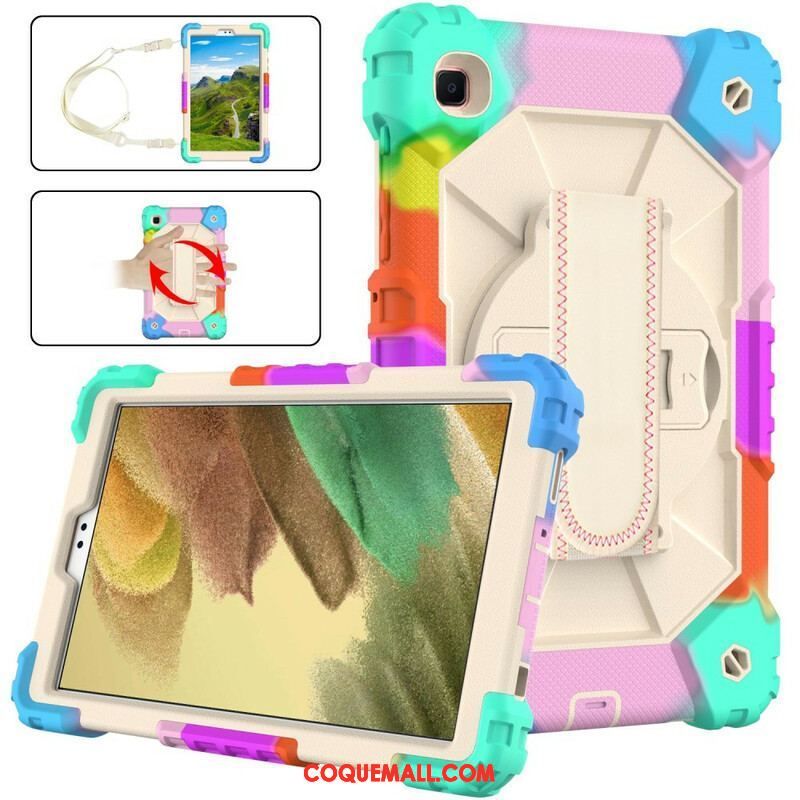 Coque Samsung Galaxy Tab A7 Lite Multi-Fonctionnelle Camouflage