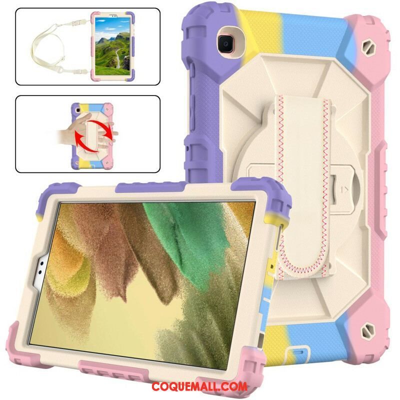 Coque Samsung Galaxy Tab A7 Lite Multi-Fonctionnelle Camouflage