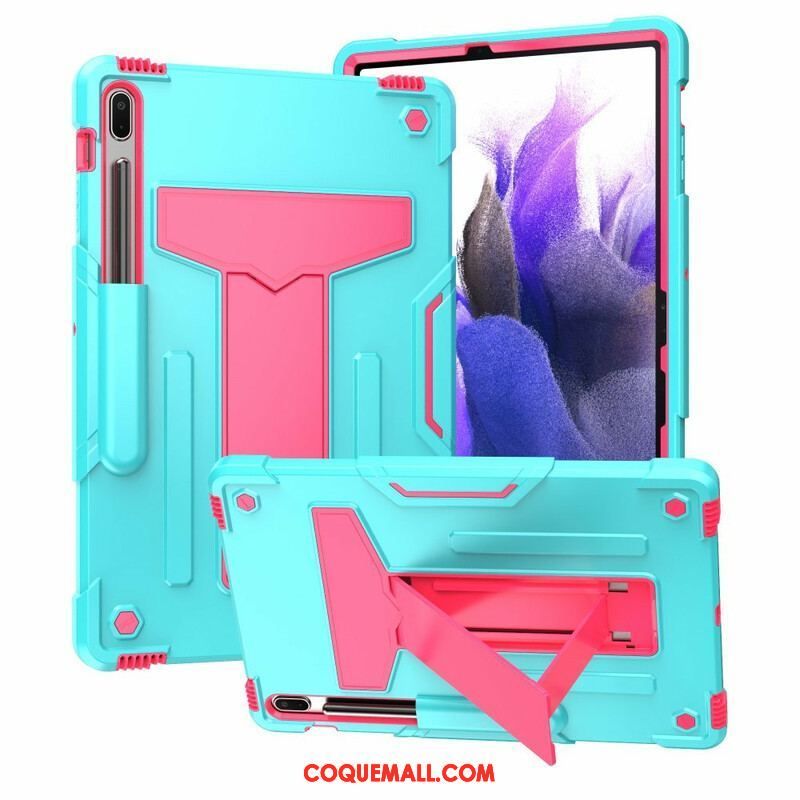 Coque Samsung Galaxy Tab S7 FE Résistante Support Pliable