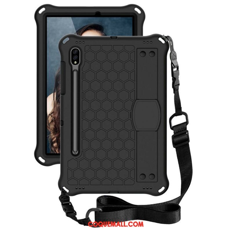 Coque Samsung Galaxy Tab S8 / Tab S7 EVA avec Sangle-Support et Bandoulière