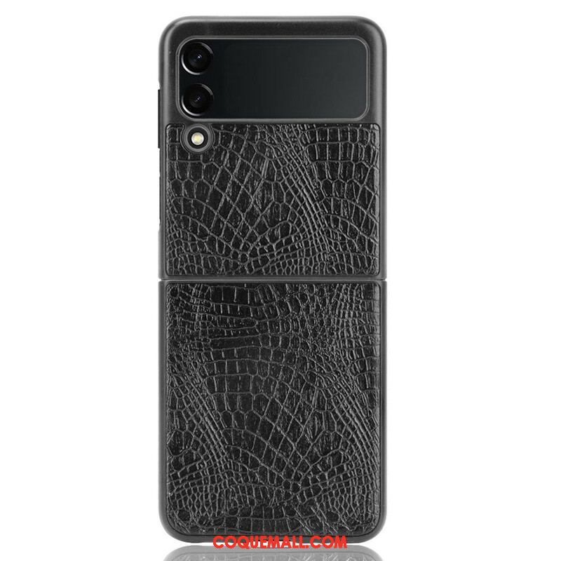 Coque Samsung Galaxy Z Flip 3 5G Effet Peau de Crocodile