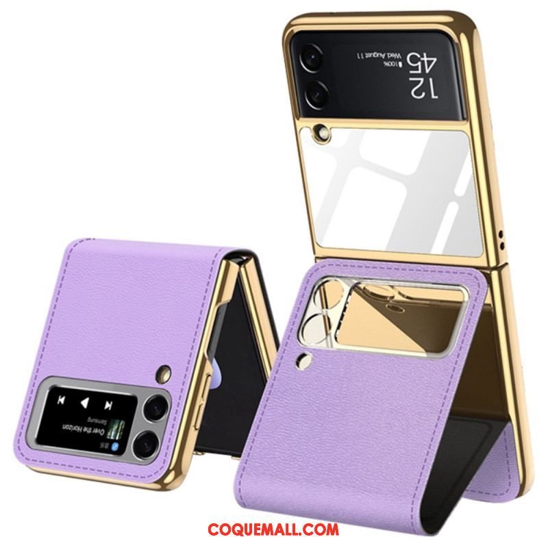 Coque Samsung Galaxy Z Flip 3 5G Miroir et Support Amovible