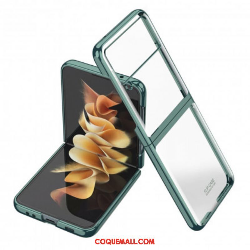 Coque Samsung Galaxy Z Flip 3 5G Rebords Style Métal