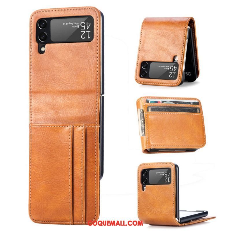 Coque Samsung Galaxy Z Flip 3 5G Style Cuir Portefeuille