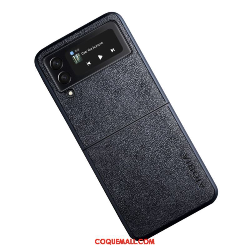 Coque Samsung Galaxy Z Flip 4 5G Effet Cuir AIORIA