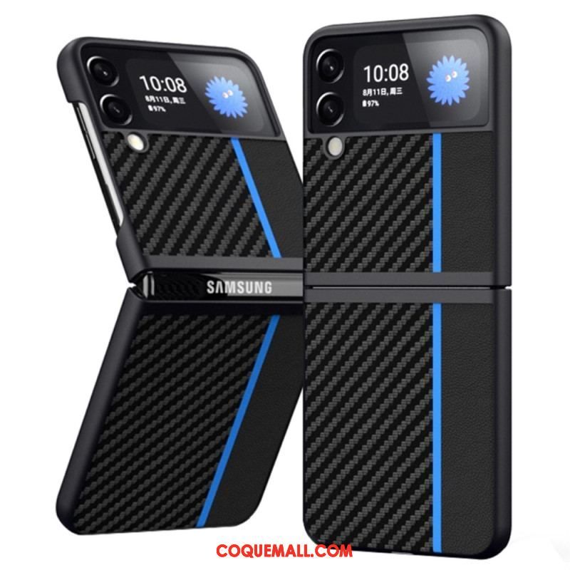 Coque Samsung Galaxy Z Flip 4 Fibre Carbone Line