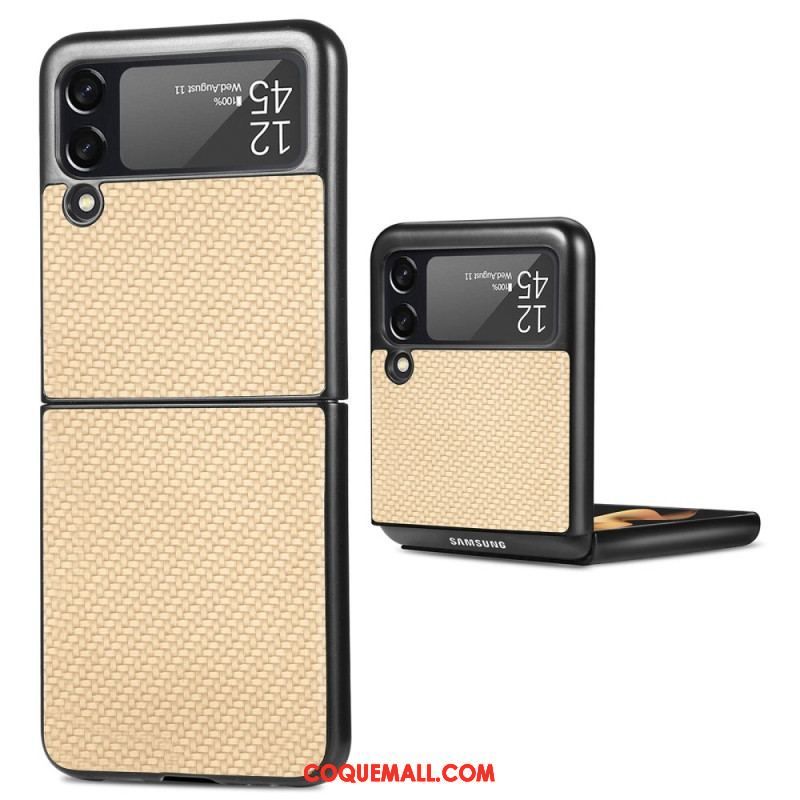 Coque Samsung Galaxy Z Flip 4 Fibre Carbone Texturée