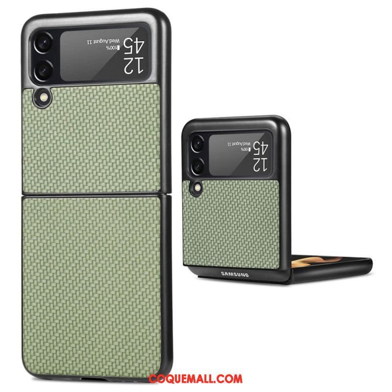 Coque Samsung Galaxy Z Flip 4 Fibre Carbone Texturée