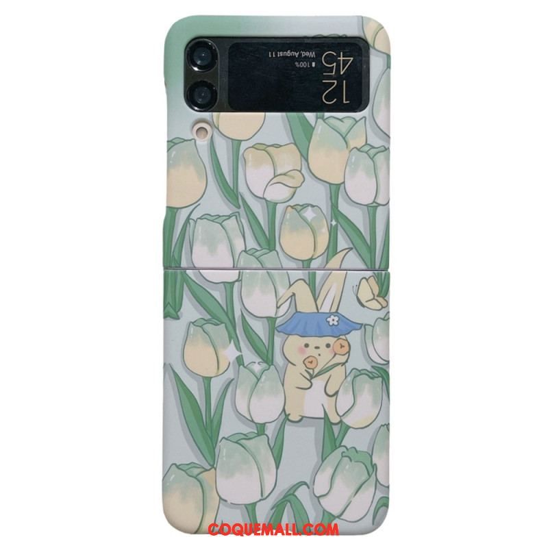 Coque Samsung Galaxy Z Flip 4 Fleurs