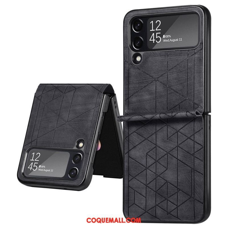 Coque Samsung Galaxy Z Flip 4 Lignes Géométriques